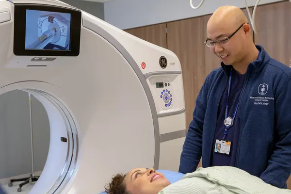  An MSK patient is having a CT scan imaging test     