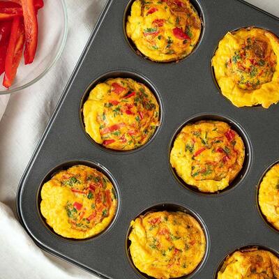 Eggs baked in a muffin tin