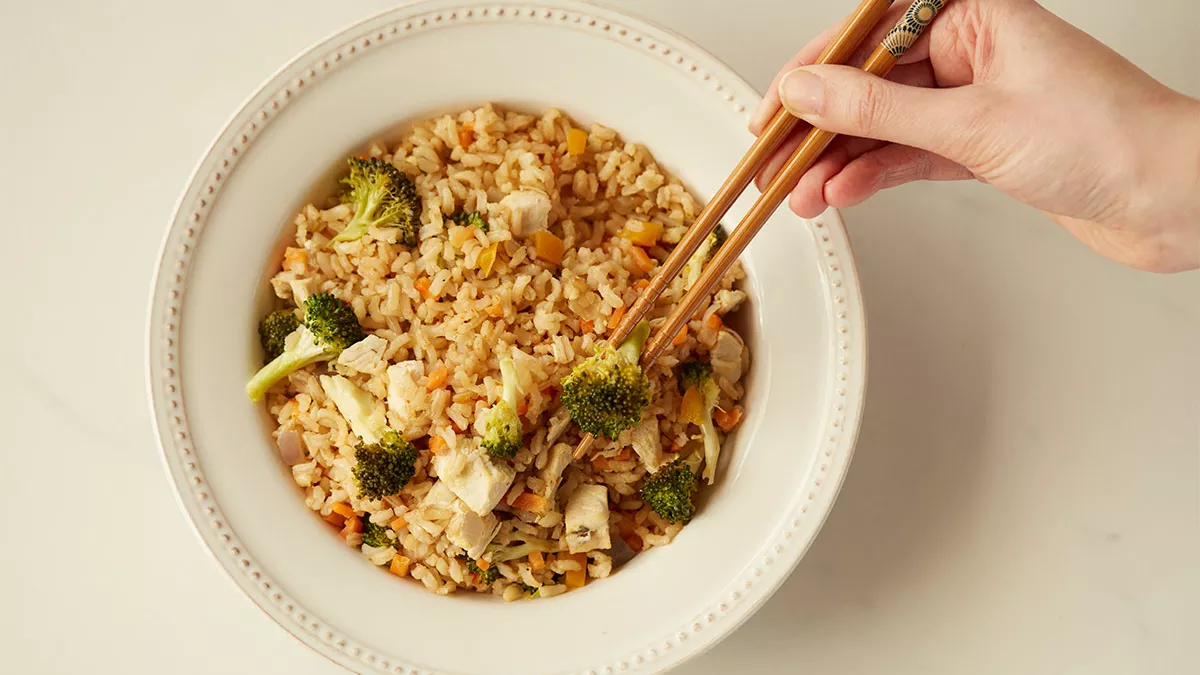 Brown Rice Stir Fry with Chicken