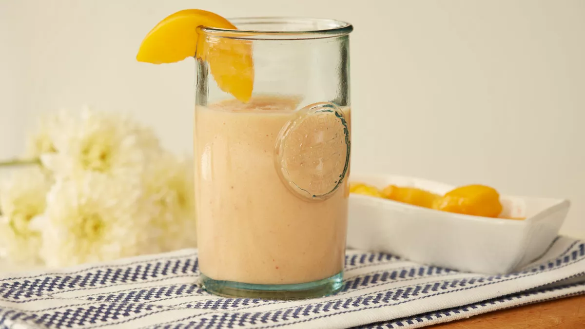 Cherry Peach Mango Smoothie